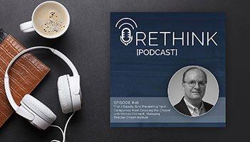 Picture of Michael Eckhardt for the Rethink Marketing Podcast where he talks about seven mistakes companies have in crossing the chasm