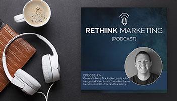 Picture of Phil Bosley for the Rethink Marketing Podcast, where he talks about identifying anonymous website visitors