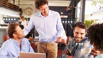 Photo illustration for demand gen marketing and customer marketing