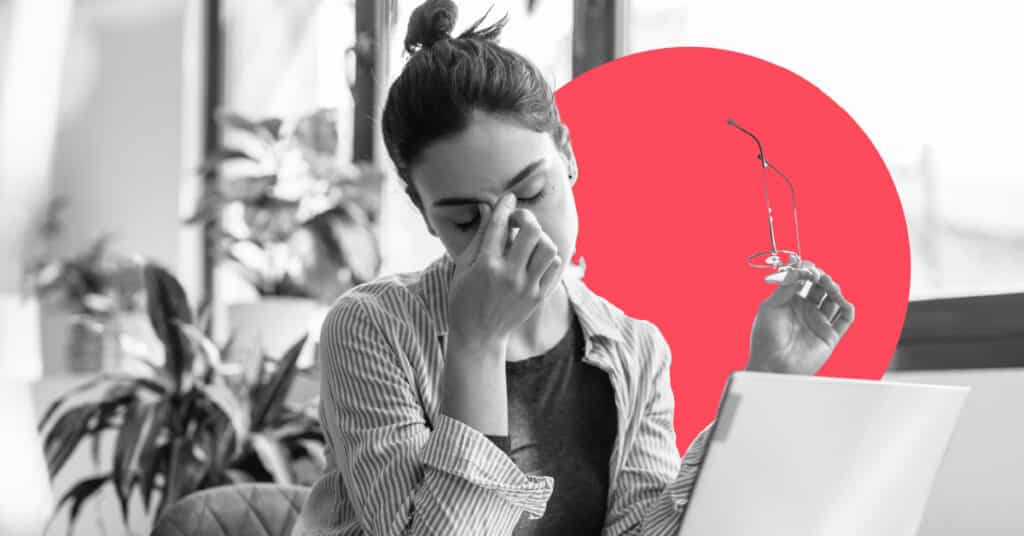 a frustrated woman illustrates what its like to implement marketing automation without our pro tips guide