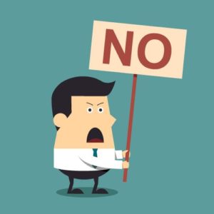 say no