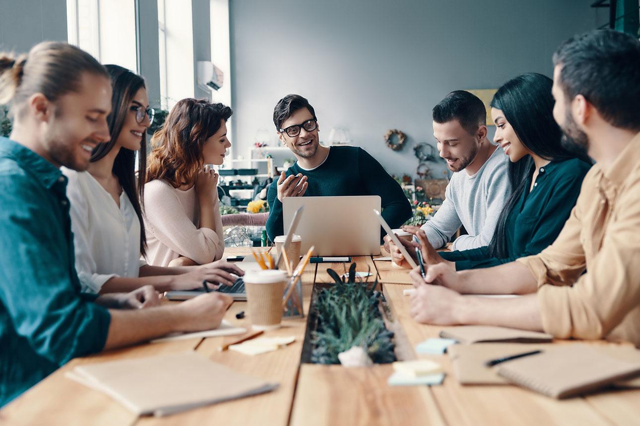 Strategies for large and distributed teams pull quote