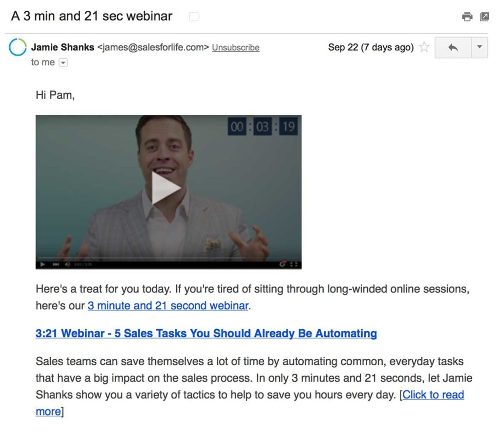 VideoInEmail