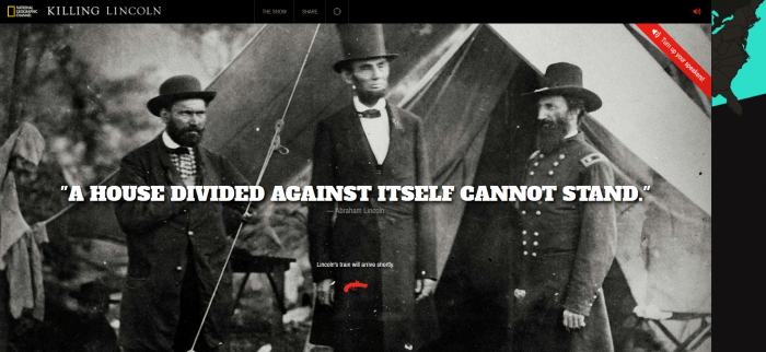 Interactive content: Nation Geograhic Lincoln