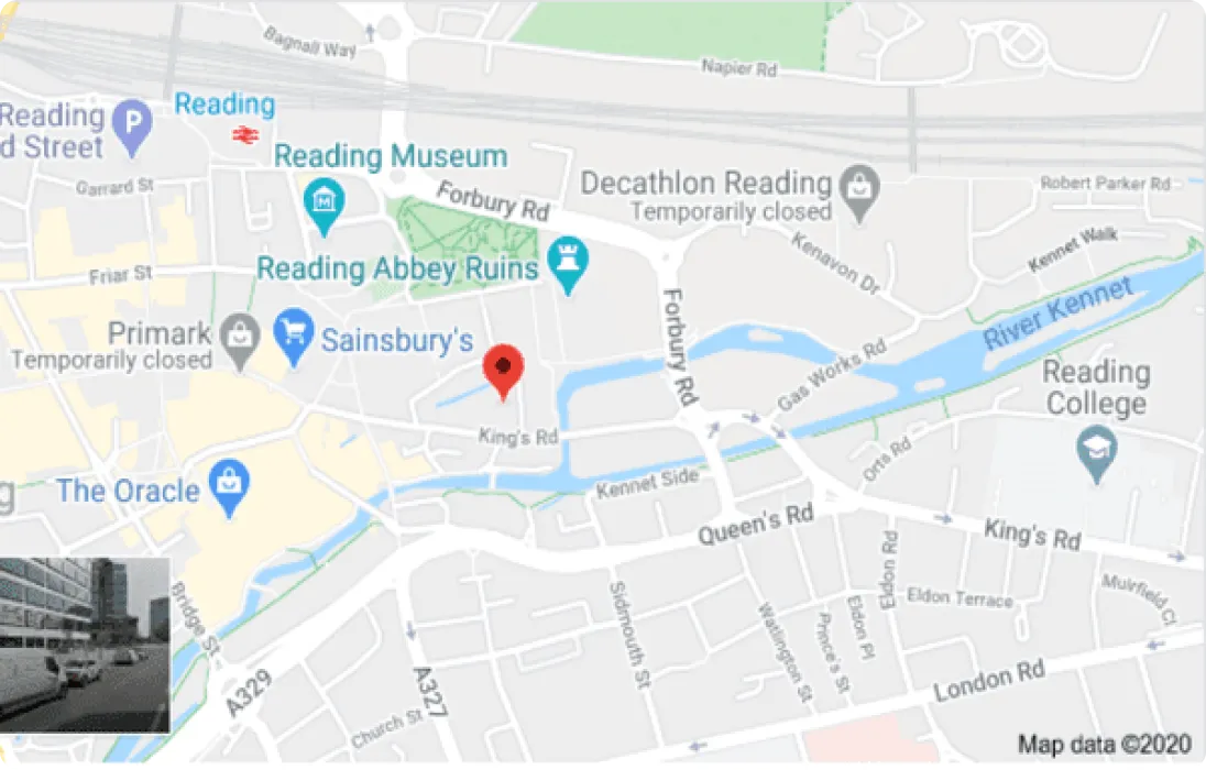 Map of Act-on's UK location.